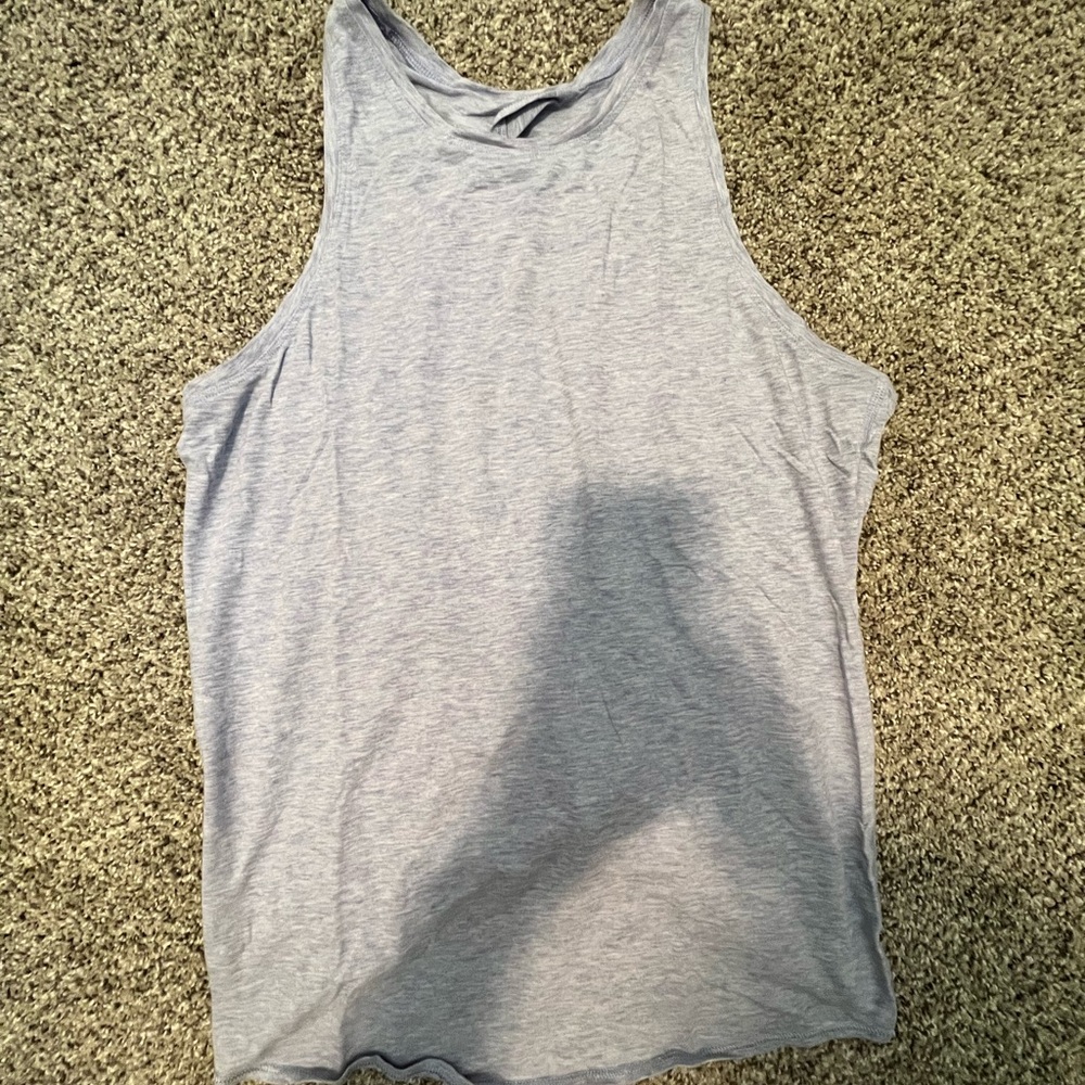 lululemon athletica Heather Purple tie back Tank Top